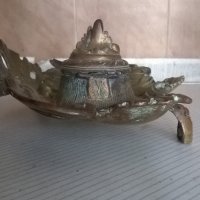 бронзова мастилница-рококо, снимка 3 - Антикварни и старинни предмети - 18698426