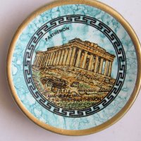  Декоративна чиния от Гърция-1, 2, снимка 2 - Статуетки - 25617886