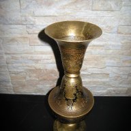 Стара месингова ваза, снимка 4 - Антикварни и старинни предмети - 17071140