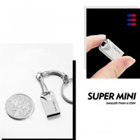  Мини флашка метална 32GB USB 2.0 , снимка 6 - USB Flash памети - 24707223