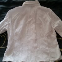 Бяла дамска риза , снимка 2 - Ризи - 22406403