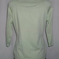 Еластична памучна блузка / Зелена / голям размер , снимка 5 - Блузи с дълъг ръкав и пуловери - 17411208