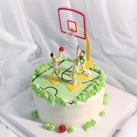 4 Баскетболисти и кош фигурки PVC пластмасови  за игра и украса торта топер баскетбол, снимка 3 - Други - 22004563