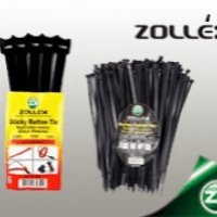 Пластмасови скоби ZOLLEX – размер 3,6 X 200 черни 100бр., снимка 1 - Аксесоари и консумативи - 23640454