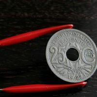 Mонета - Франция - 25 сантима | 1922г., снимка 1 - Нумизматика и бонистика - 26132166