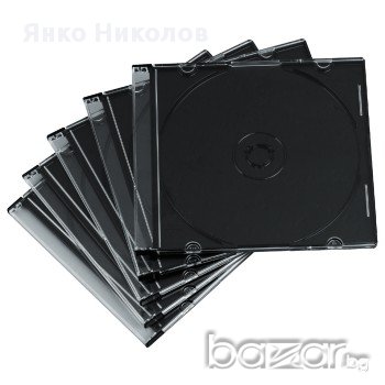 Нова кутия за CD slim черна - CD BOX 5,2мм, снимка 1