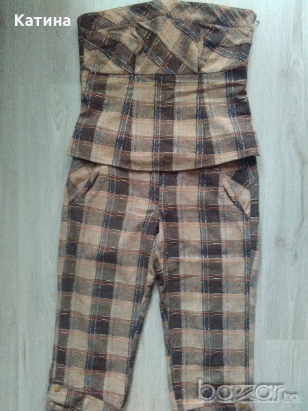 Намаление дамски комплект в бежово-кафяво, снимка 1