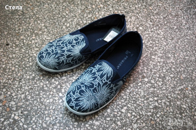 Дамски обувки / еспадрили, нови, с етикет, сини, снимка 1