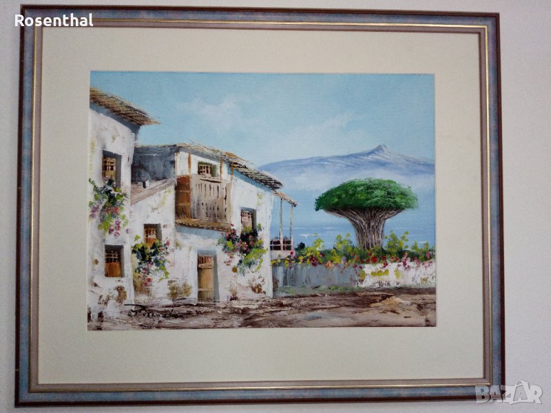 Авторска картина в рамка Морски пейзаж акрил, снимка 1