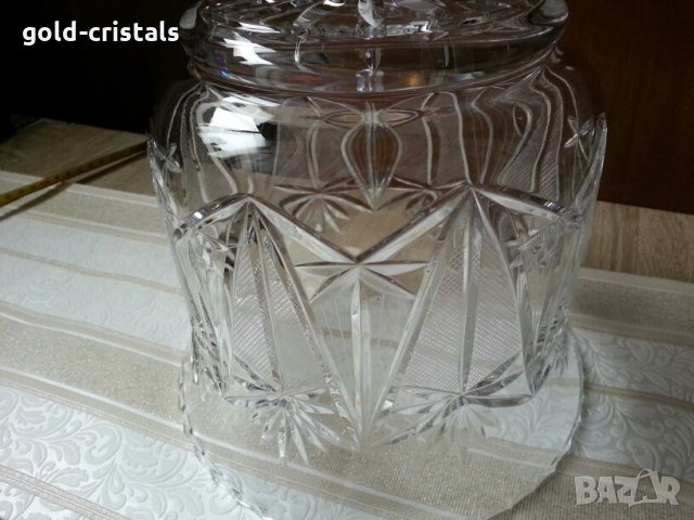 голяма кристална купа , снимка 6 - Антикварни и старинни предмети - 22999370