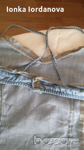 Дънкова лятна рокля, размер М, снимка 5 - Рокли - 18650775