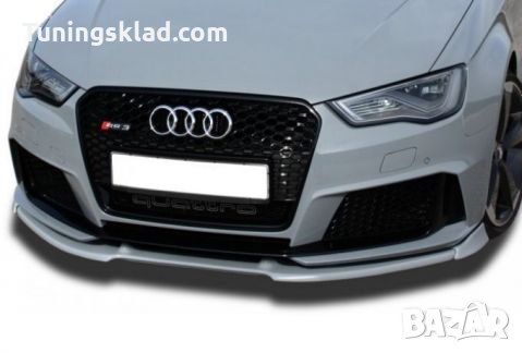 Предна броня RS3 за AUDI А3 (2012-2015) с отвори за парктроник