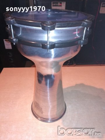 НОВА алуминиева-Music syria-made in syria-тарамбука-40х25см, снимка 2 - Ударни инструменти - 21196376