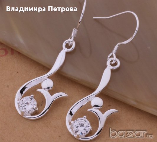 Обеци - Опашат кристал, снимка 2 - Обеци - 9451805