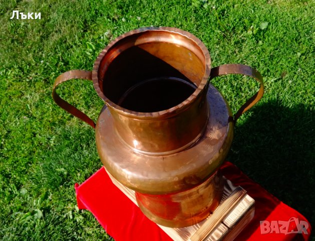 Меден гюм за мляко,ваза,амфора. , снимка 3 - Антикварни и старинни предмети - 24223266