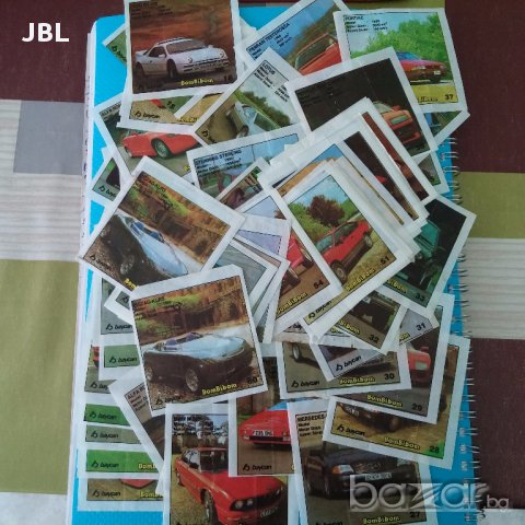 Пълна серия картинки от дъвки bombibom 60 броя от осемдесетте години колекция, снимка 4 - Други ценни предмети - 15007490