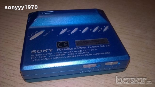 Sony mz-e60-portable minidisc player-внос швеицария, снимка 9 - Ресийвъри, усилватели, смесителни пултове - 18474083
