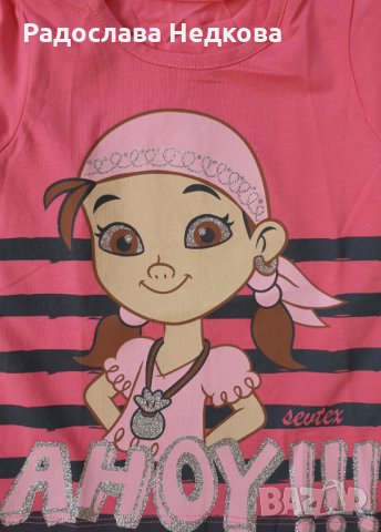 Тениска Момиче - 2 цвята - 98 и 110 см, снимка 4 - Детски тениски и потници - 8108167