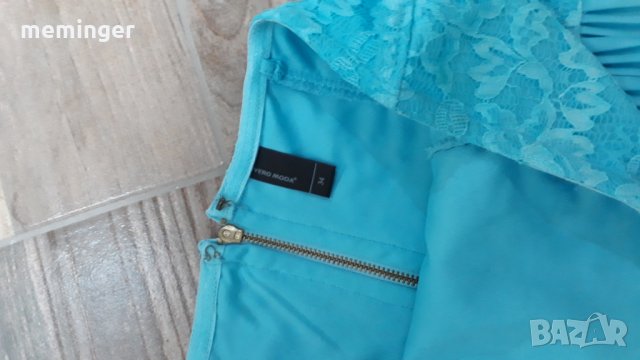 Дамска рокля тюркоаз, снимка 4 - Рокли - 23641792