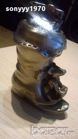 Ретро запалка-ботуш 12/9/6 см-внос швеицария, снимка 12 - Антикварни и старинни предмети - 15966884