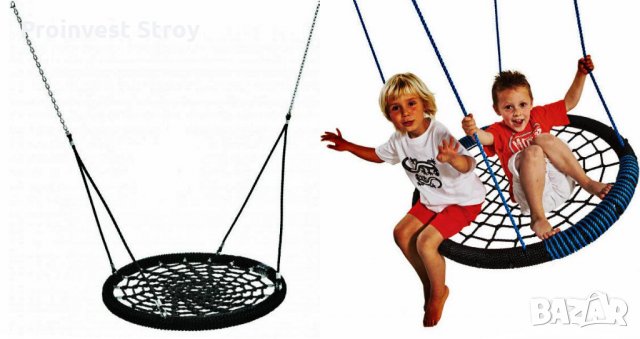 Седалка за люлка гнездо и включени въжета 16 мм. AC2008 Ф 100 см. , снимка 2 - Други - 25076955