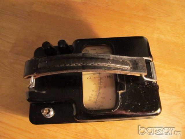 Мегаомметър, мегер, изм.съпротивление на изолация М1101М с генератор - качество от 1965 г. -работещ, снимка 3 - Генератори - 20014390