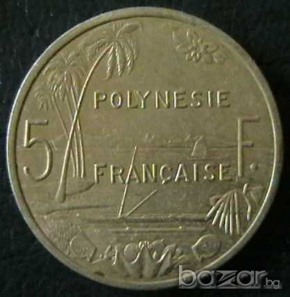 5 франка 2007, Френска Полинезия, снимка 1 - Нумизматика и бонистика - 7549940