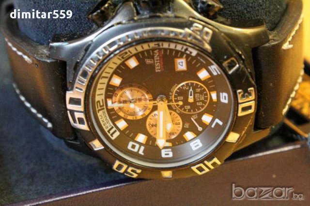 Часовник мъжки оригинален истински Festina Швейцария, снимка 6 - Мъжки - 17553886
