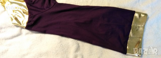 Лилаво - златна сценична рокля за момиче 160 см, снимка 2 - Детски рокли и поли - 23826095