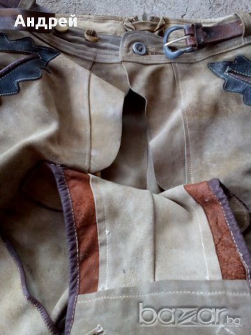 Старинни къси кожени панталони, снимка 6 - Антикварни и старинни предмети - 18135037