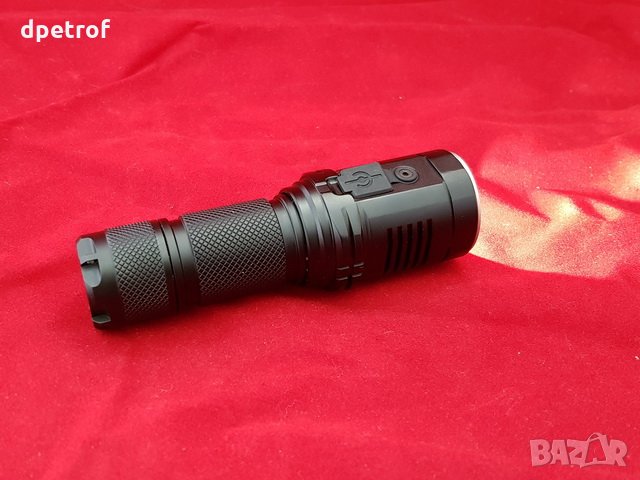 Усилен EDC 1400lm/28kcds/ компактен LED прожектор с дисплей и сензорно управление, снимка 3 - Екипировка - 23209099