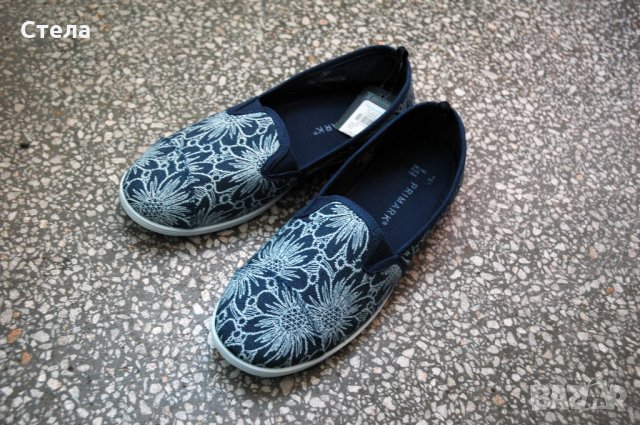 Дамски обувки / еспадрили, нови, с етикет, сини, снимка 1