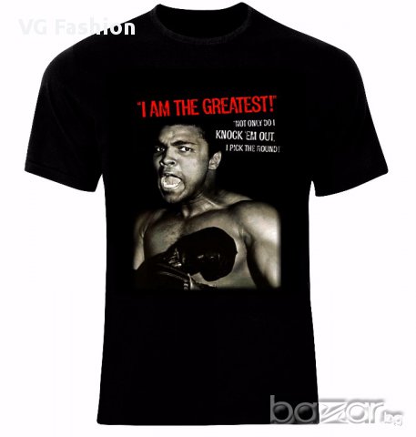 Muhammad Ali I Am The Greatest Boxing Sport Тениска Мъжка/Дамска S до 2XL, снимка 1