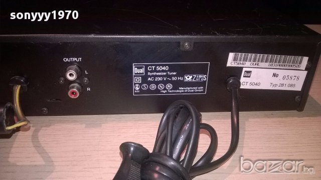 Dual ct5040-tuner audiophile concept-germany-внос швеицария, снимка 12 - Ресийвъри, усилватели, смесителни пултове - 13517787
