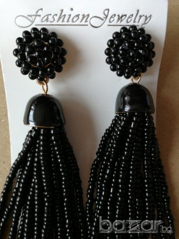 Обеци "black", снимка 3 - Обеци - 20619071