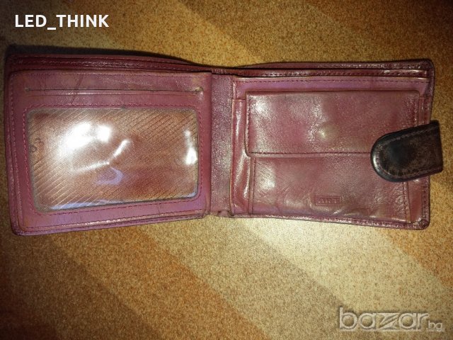 Стар кожен портфейл, снимка 3 - Портфейли, портмонета - 21147499