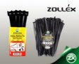 Пластмасови скоби ZOLLEX – размер 3,6 X 150 черни 100бр.