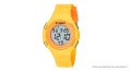 Нов дамски спортен часовник много функции жълто оранжево сив, снимка 2