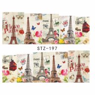 197 love Париж Айфелова кула ваденки водни стикери за нокти маникюр, снимка 1 - Продукти за маникюр - 17257134