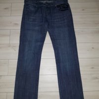 Дамски сини дънки марка P@s Jeans с черни орнаменти на джобовете, снимка 1 - Дънки - 23703024