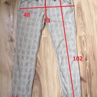 Дамски панталон PULL&BEAR оригинал, size 36, нежно каре, като НОВ, снимка 2 - Панталони - 11055396