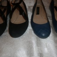 Детски или за дами с малко краче кожени балеринки Cristhelen B в синьо , снимка 12 - Дамски ежедневни обувки - 12159041