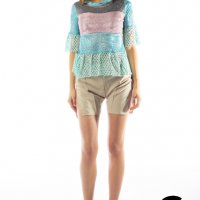 Дизайнерска блестяща блуза [fw18ga15] , снимка 1 - Блузи с дълъг ръкав и пуловери - 22344547