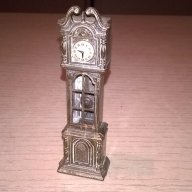 Мини ретро колекция часовник с махало-месинг-9х3х2см-внос швеицария, снимка 3 - Антикварни и старинни предмети - 17522437