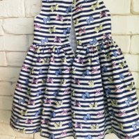 Кокетна рокличка на панделки за момиче 18-24м., 24-36м. 1-2-3г., снимка 5 - Бебешки рокли - 26009920