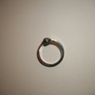 сребърен  пръстен "кибритена клечка", снимка 1 - Пръстени - 10899011
