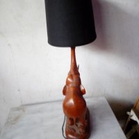 стара нощна лампа-слон, снимка 5 - Настолни лампи - 21355477
