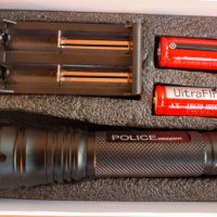  Police Xml-t6 / 5 Watt /с две батерии, снимка 11 - Къмпинг осветление - 23357531