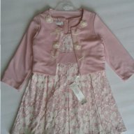Розова рокля със късо сако - 4,5,6, години