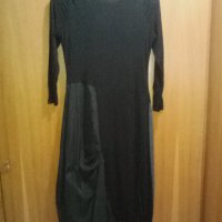 рокля в черно и тьмносиво, снимка 2 - Рокли - 25212906